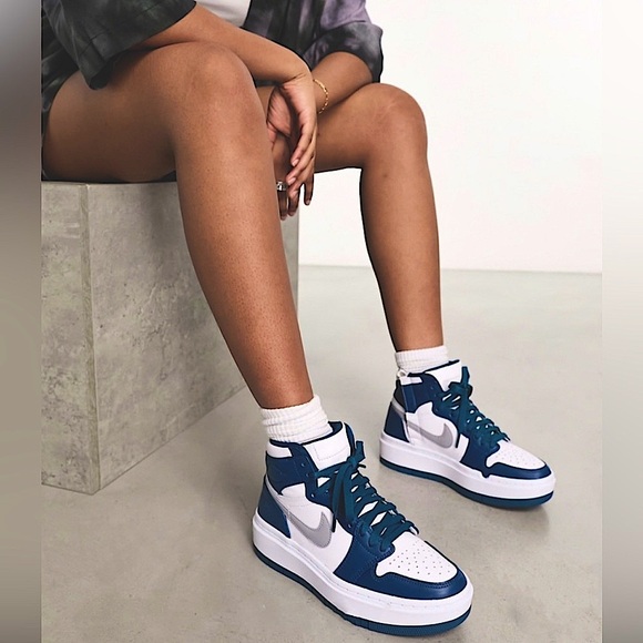 Nike Air Jordan 1 Elevate high sneakers in gray and blue sz 11 New with tags - Picture 4 of 16